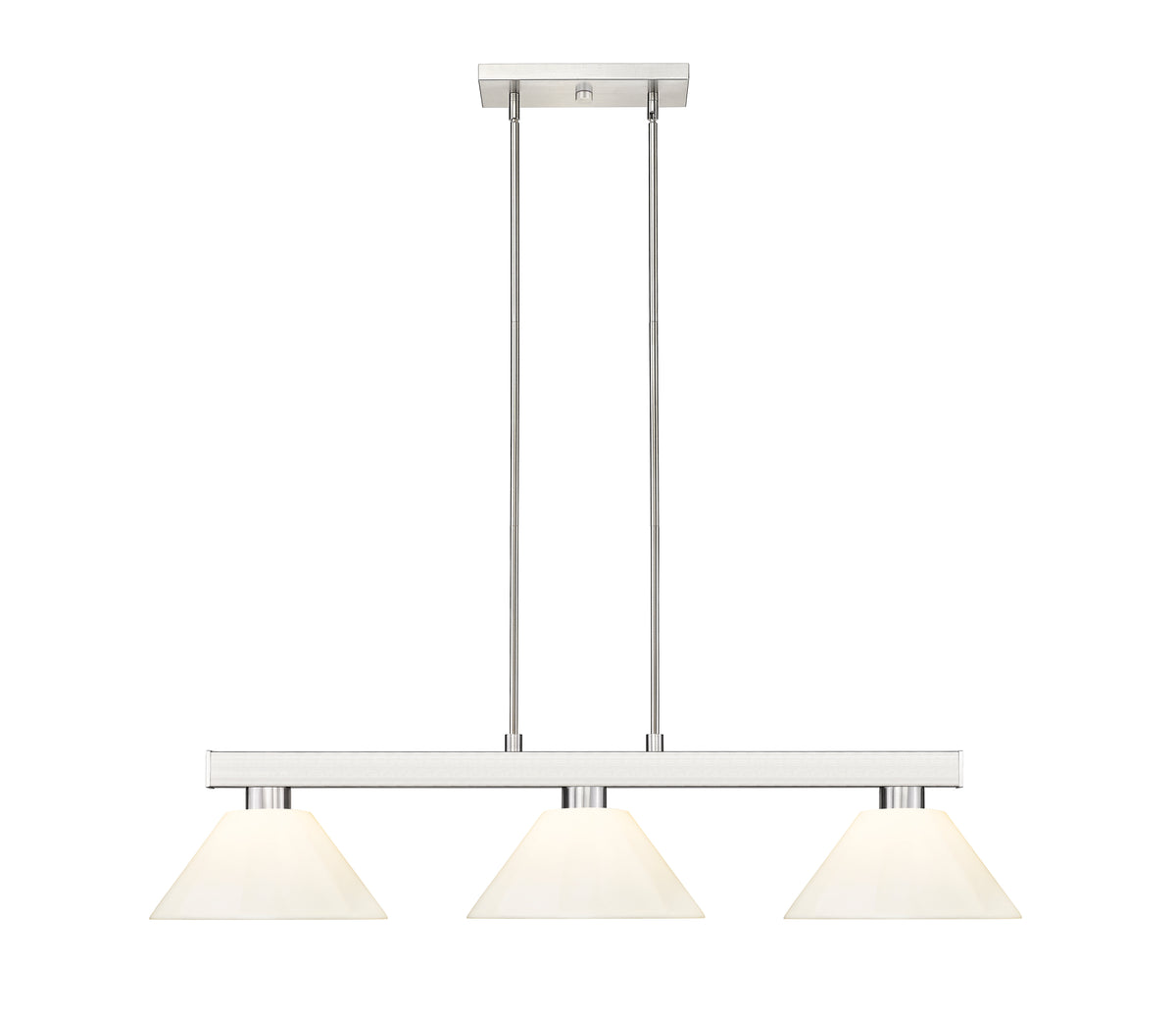 Suspension linéaire multiple Cobalt Nickel brossé, Blanc – vue 3