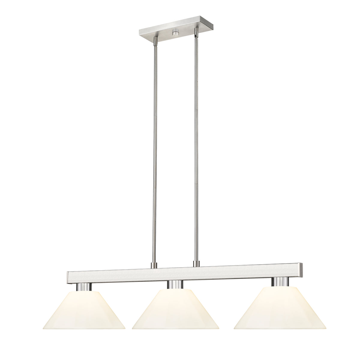 Suspension linéaire multiple Cobalt Nickel brossé, Blanc – vue 4