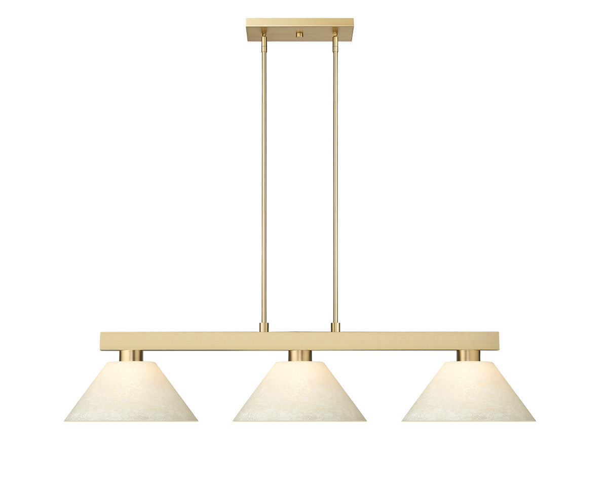 Suspension linéaire Cobalt Moucheté doré, 14 1/4" – vue 3