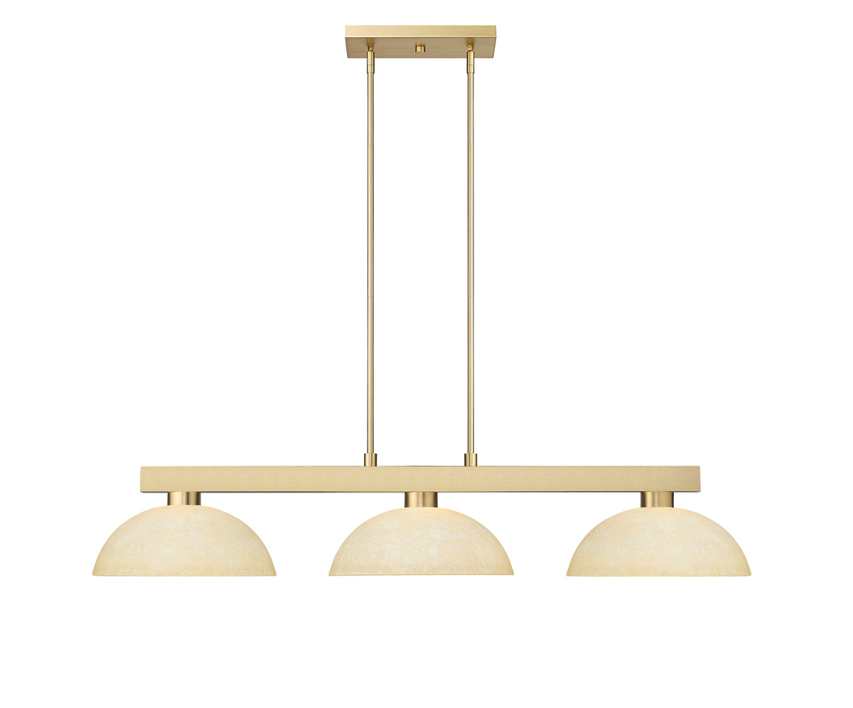 Suspension linéaire Cobalt Moucheté doré, 13 1/2" – vue 3