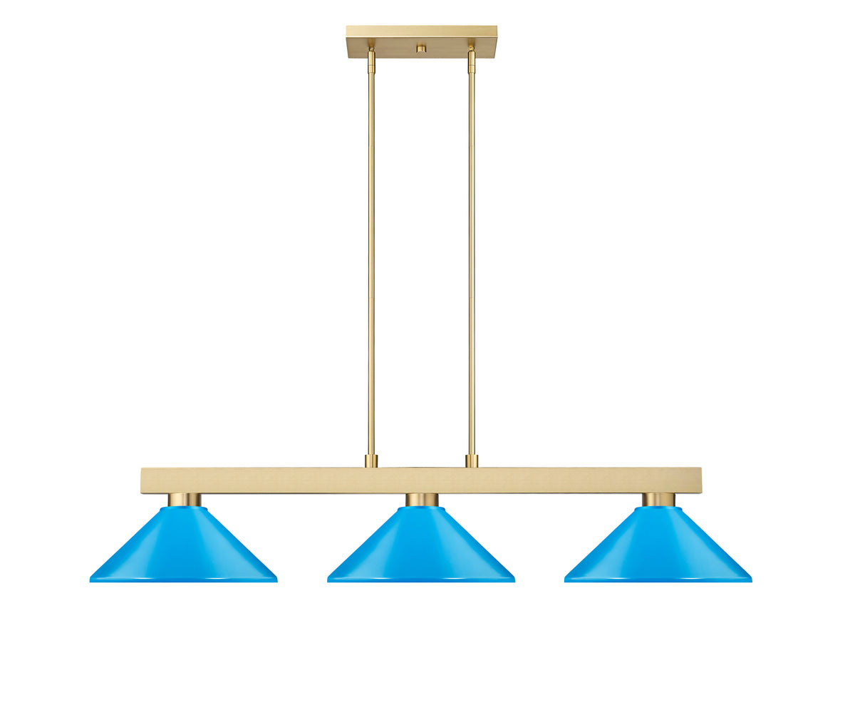Suspension linéaire Cobalt Bleu électrique, 14 1/4" – vue 3
