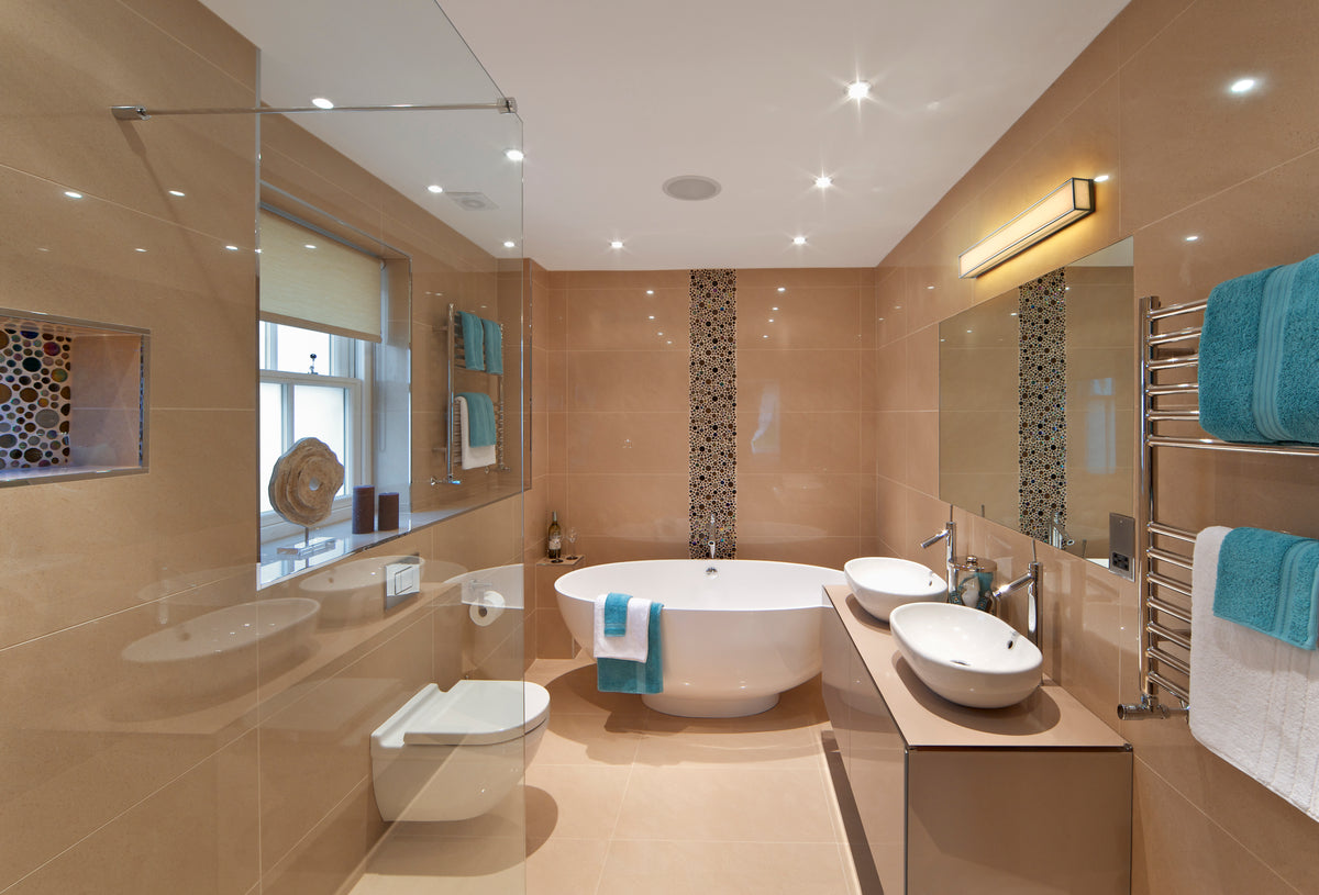 Barre d'éclairage de salle de bain Baden Chrome, 46" – vue 3