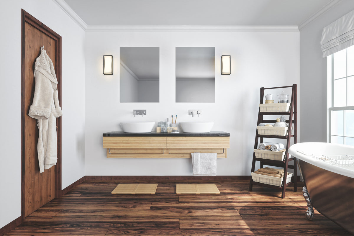 Barre d'éclairage de salle de bain Baden Nickel brossé, 10" – vue 3