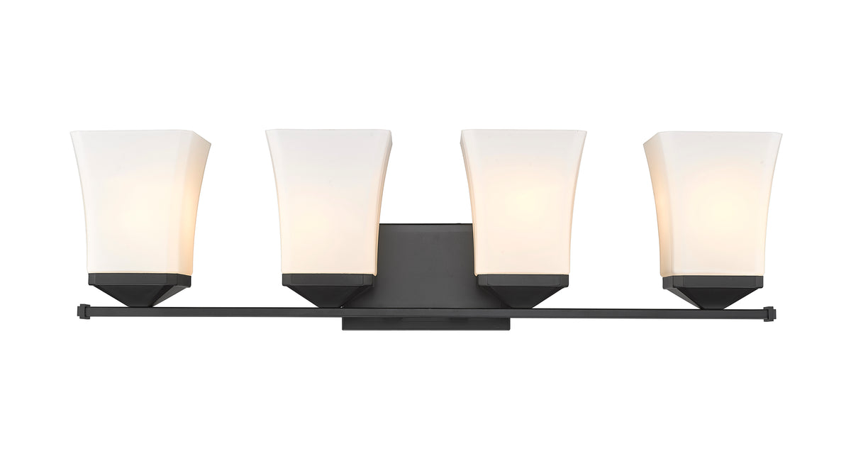 Luminaire de vanité Darcy Noir mat, 28" – vue 5