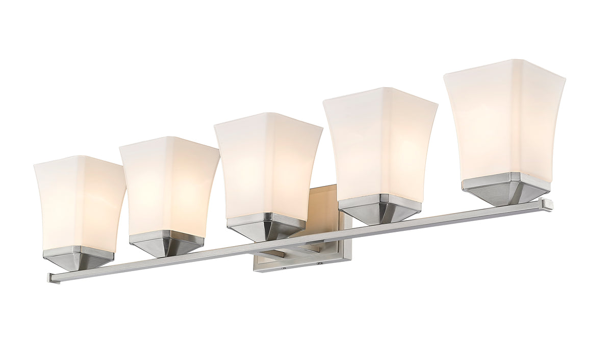 Luminaire de vanité Darcy Nickel brossé, 38" – vue 4