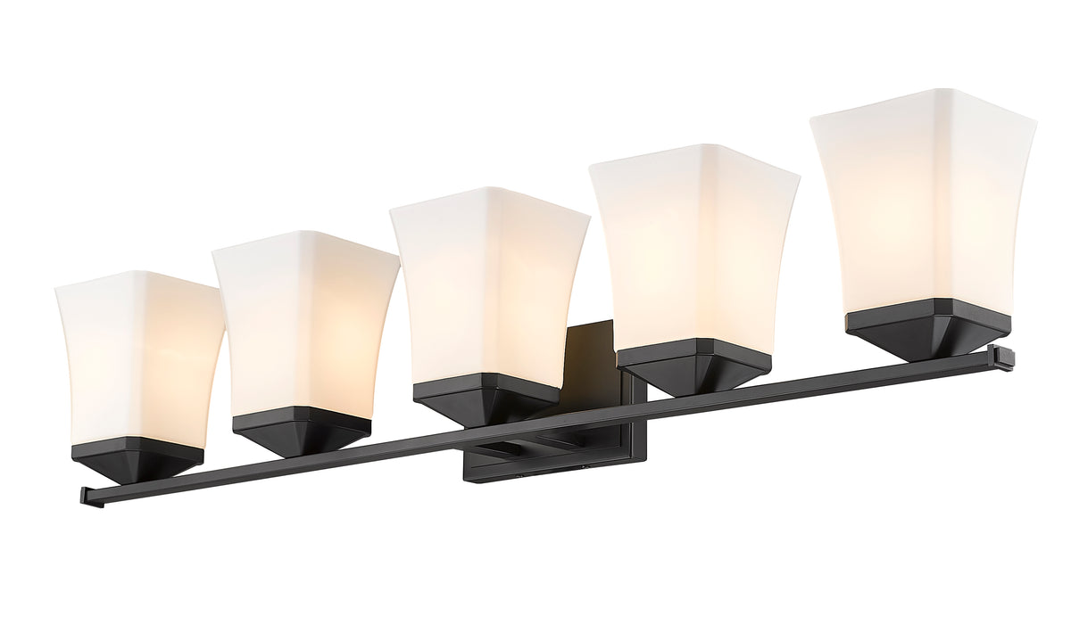 Luminaire de vanité Darcy Noir mat, 38" – vue 4