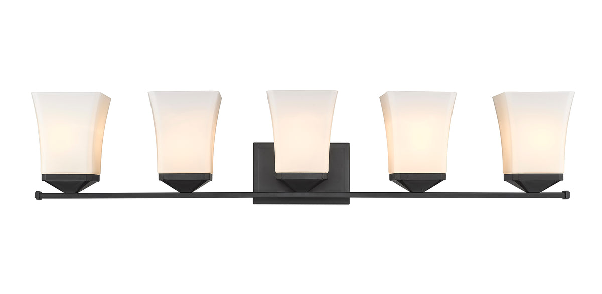 Luminaire de vanité Darcy Noir mat, 38" – vue 5
