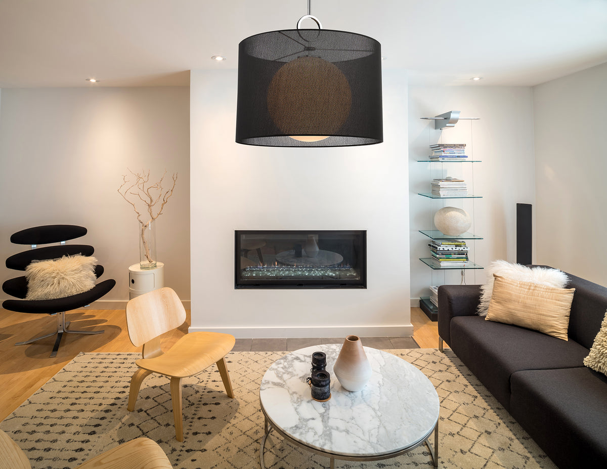 Suspension Arosia Noir, 24" – vue 3