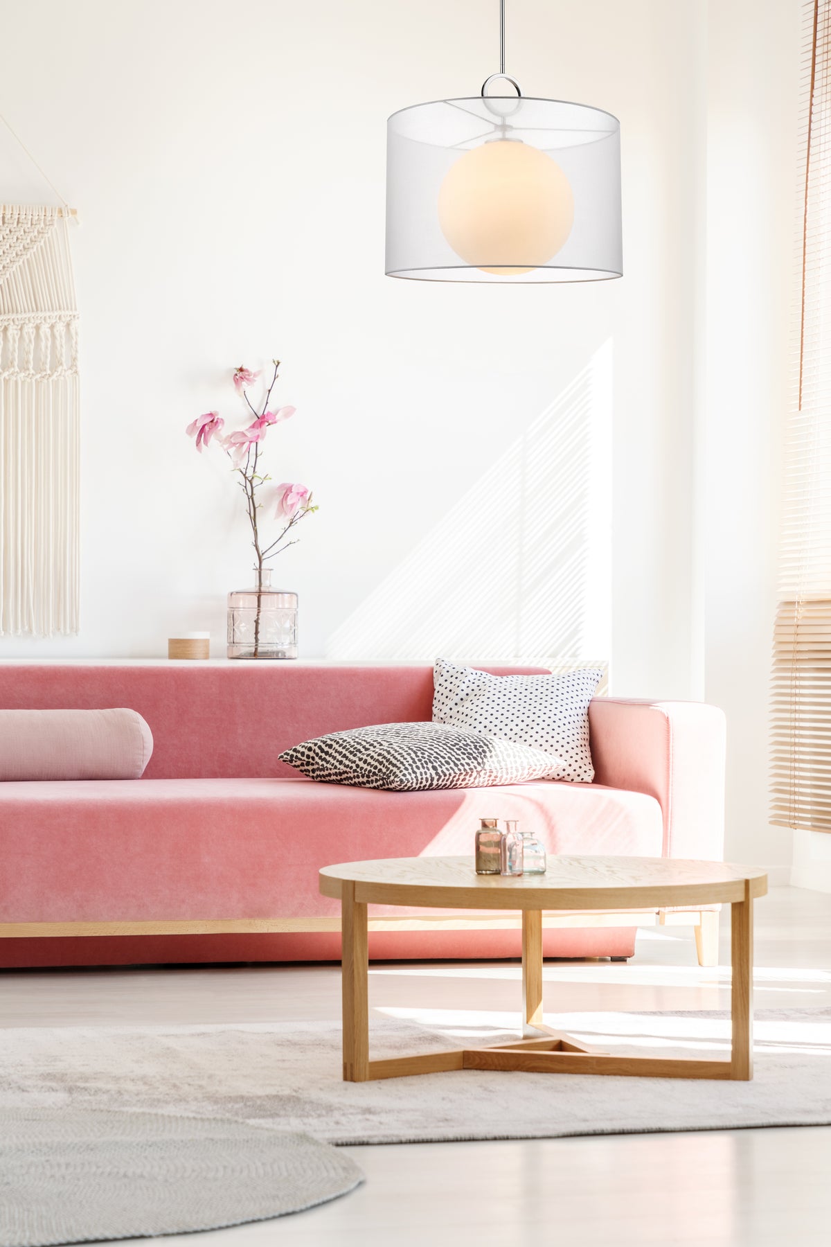 Suspension Arosia Blanc, 24" – vue 3