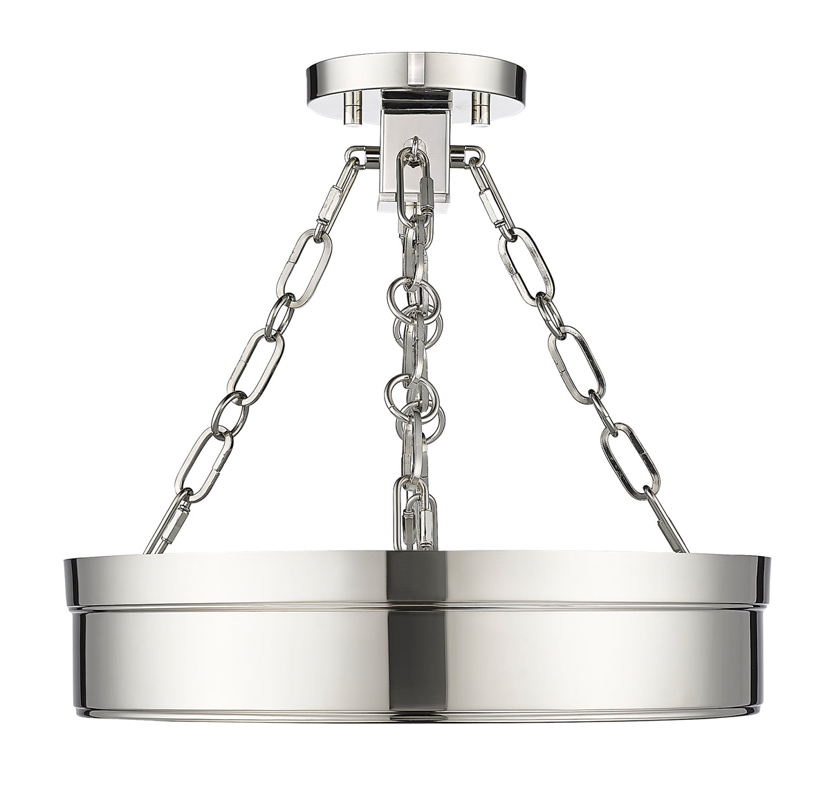 Semi-plafonnier Anders Nickel poli, 15" – vue 4