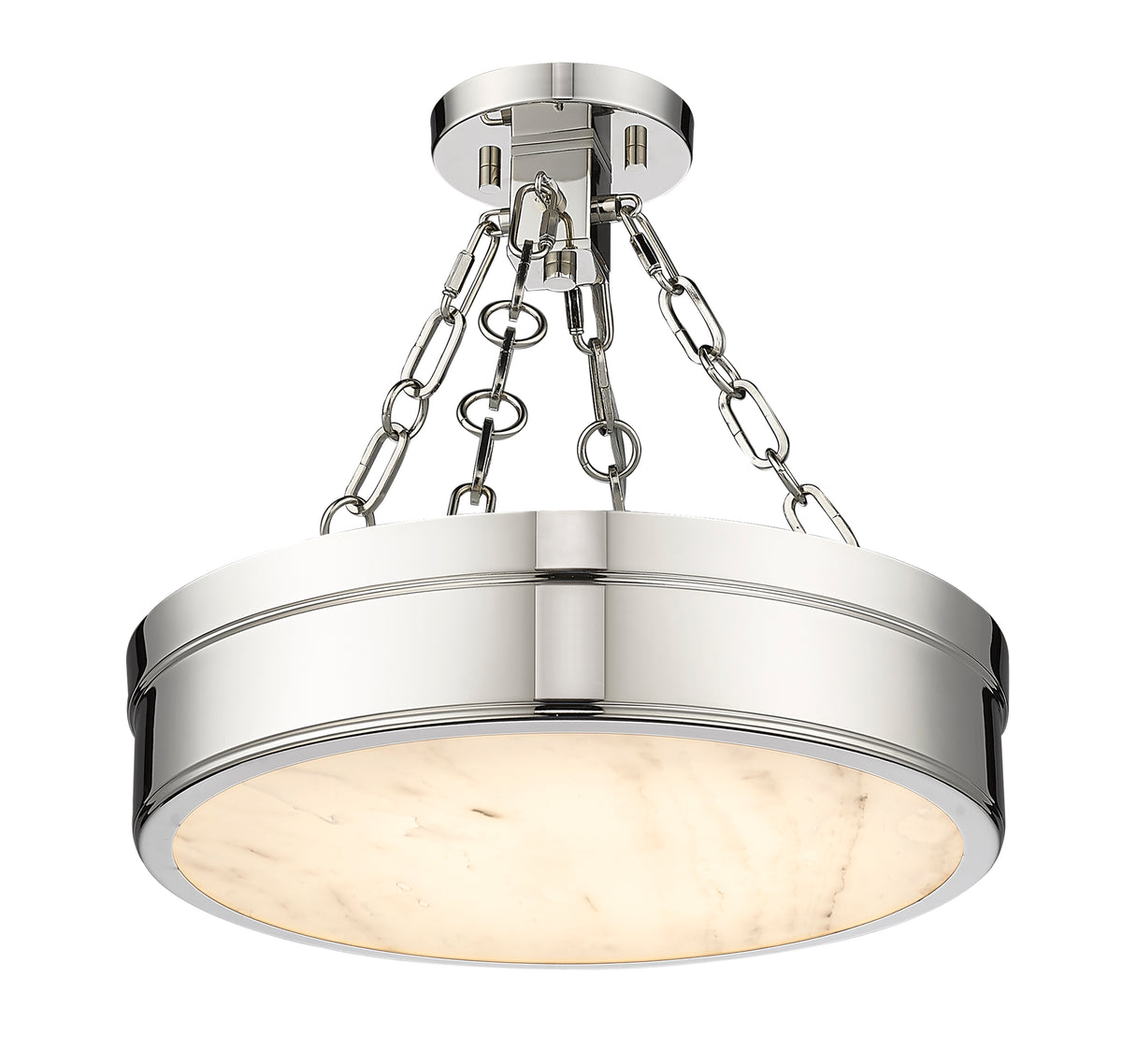 Semi-plafonnier Anders Nickel poli, 15" – vue 5