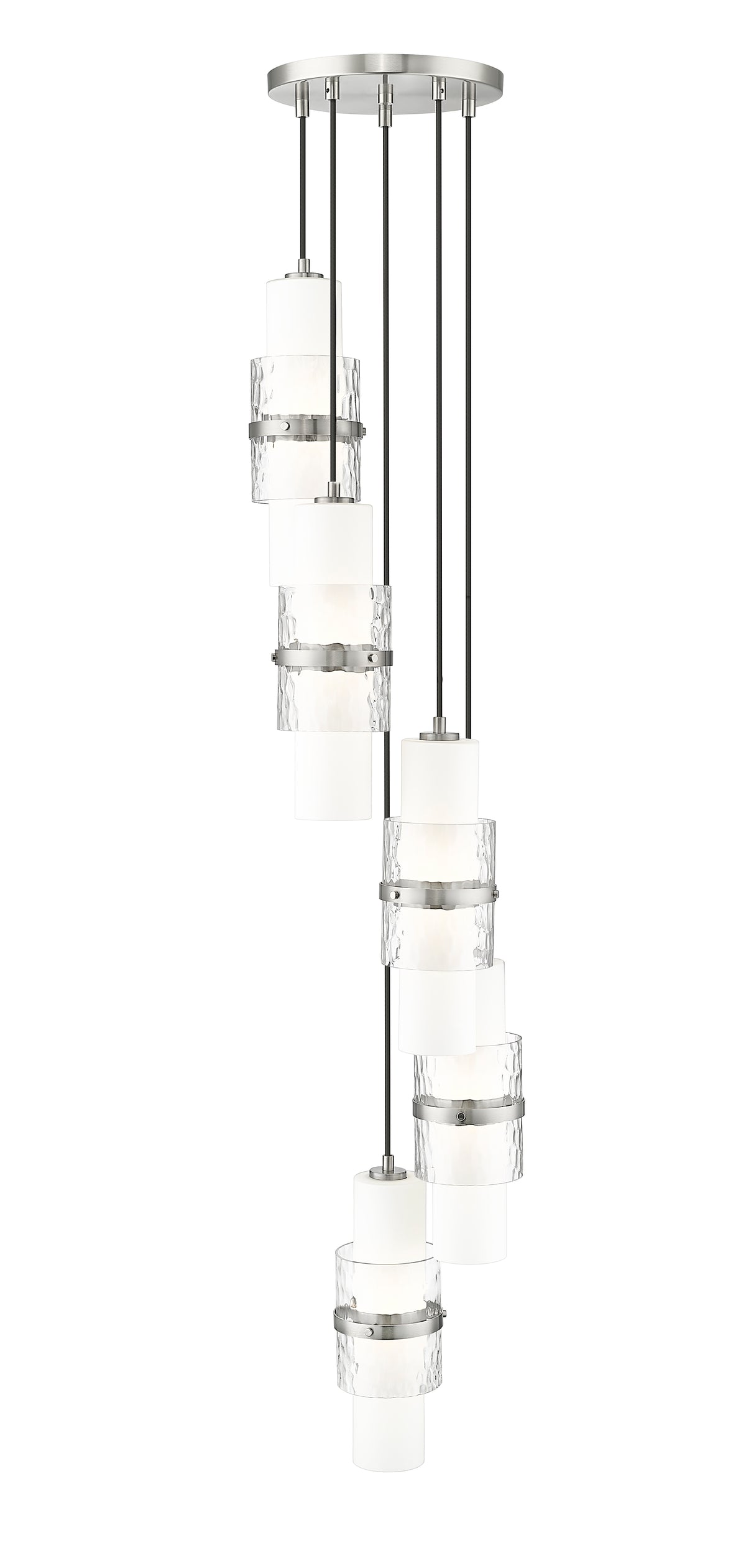 Lustre Cayden Nickel brossé, 12" – vue 4