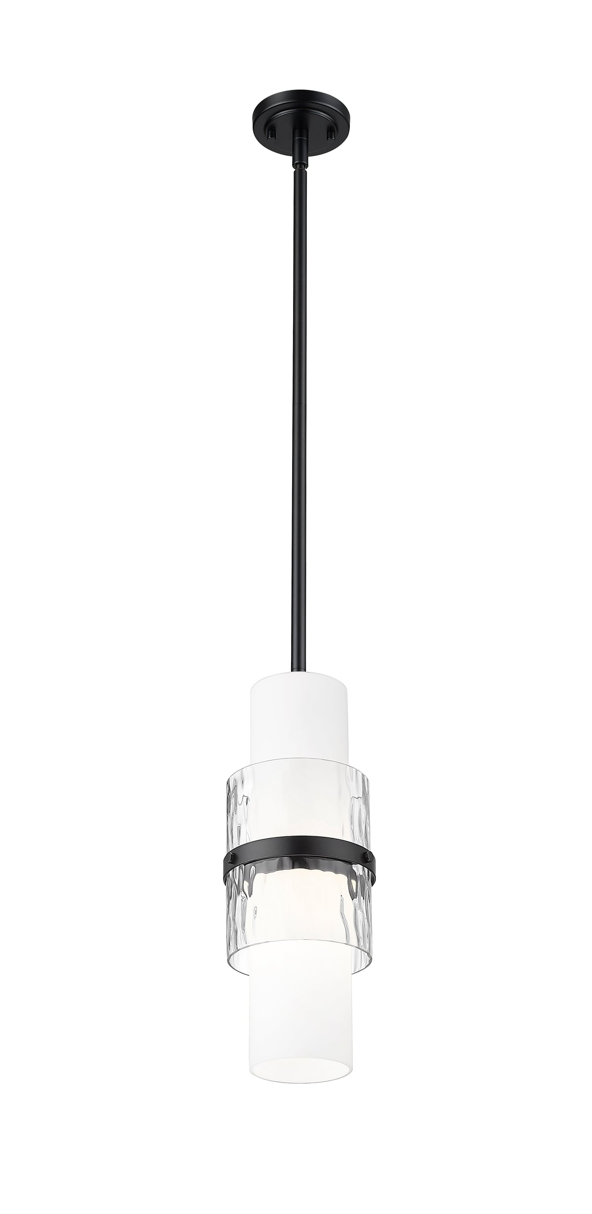 Mini-suspension Cayden Tige, Noir mat – vue 4