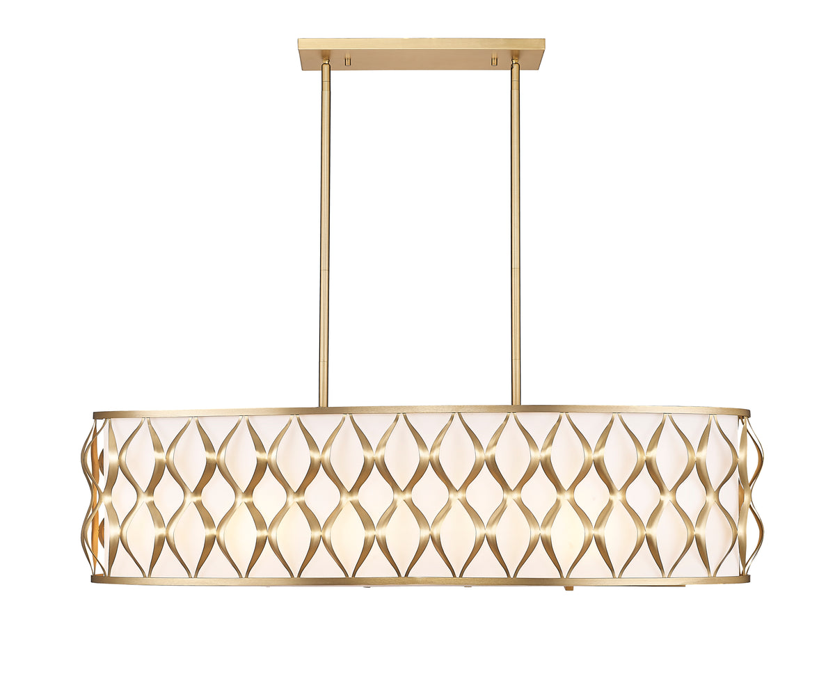 Suspension linéaire Harden Or moderne – vue 5