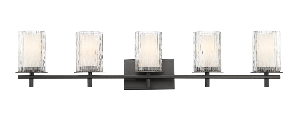 Luminaire de vanité Grayson Noir mat, 40" – vue 5