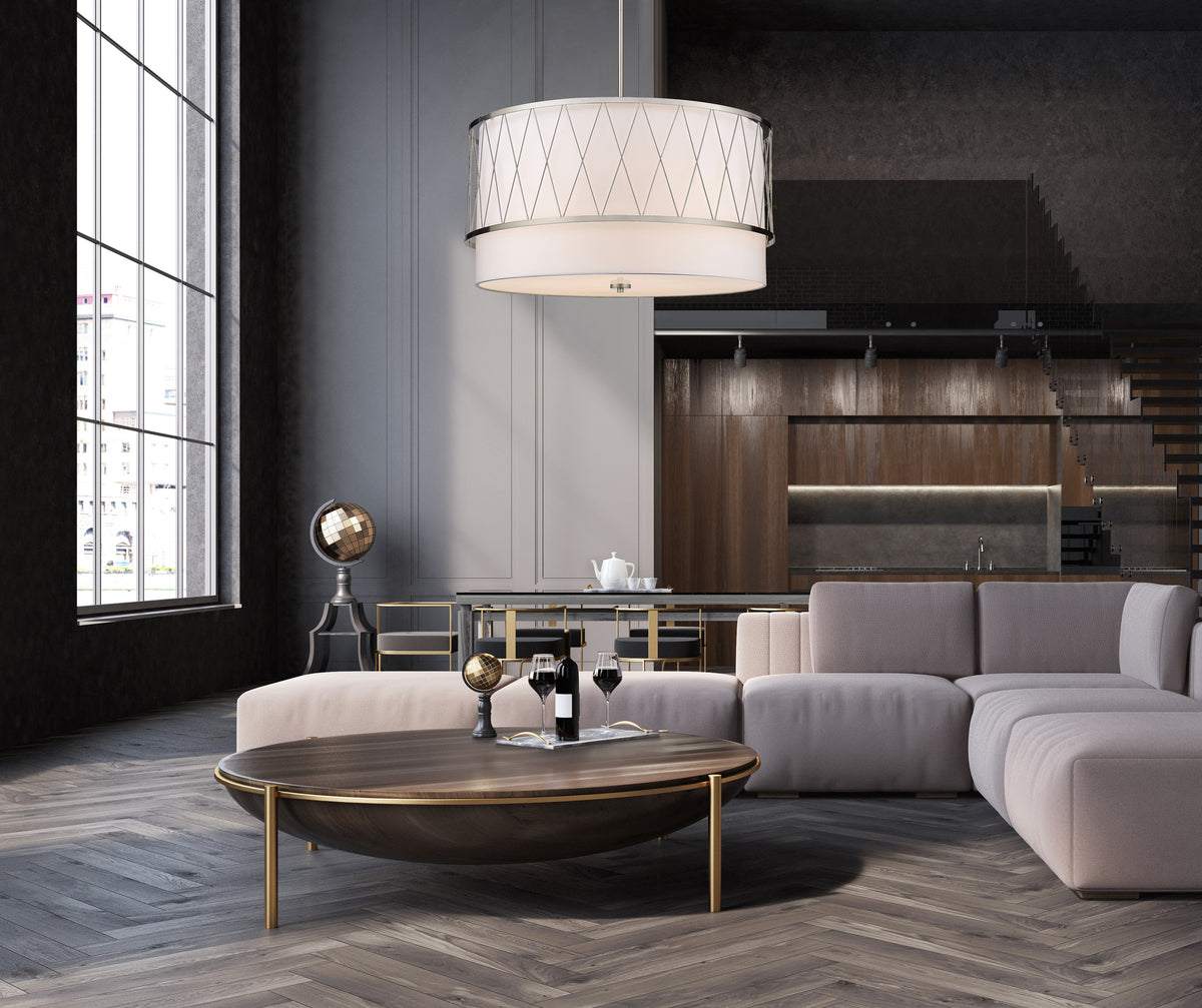 Lustre Dalton Nickel brossé – vue 3