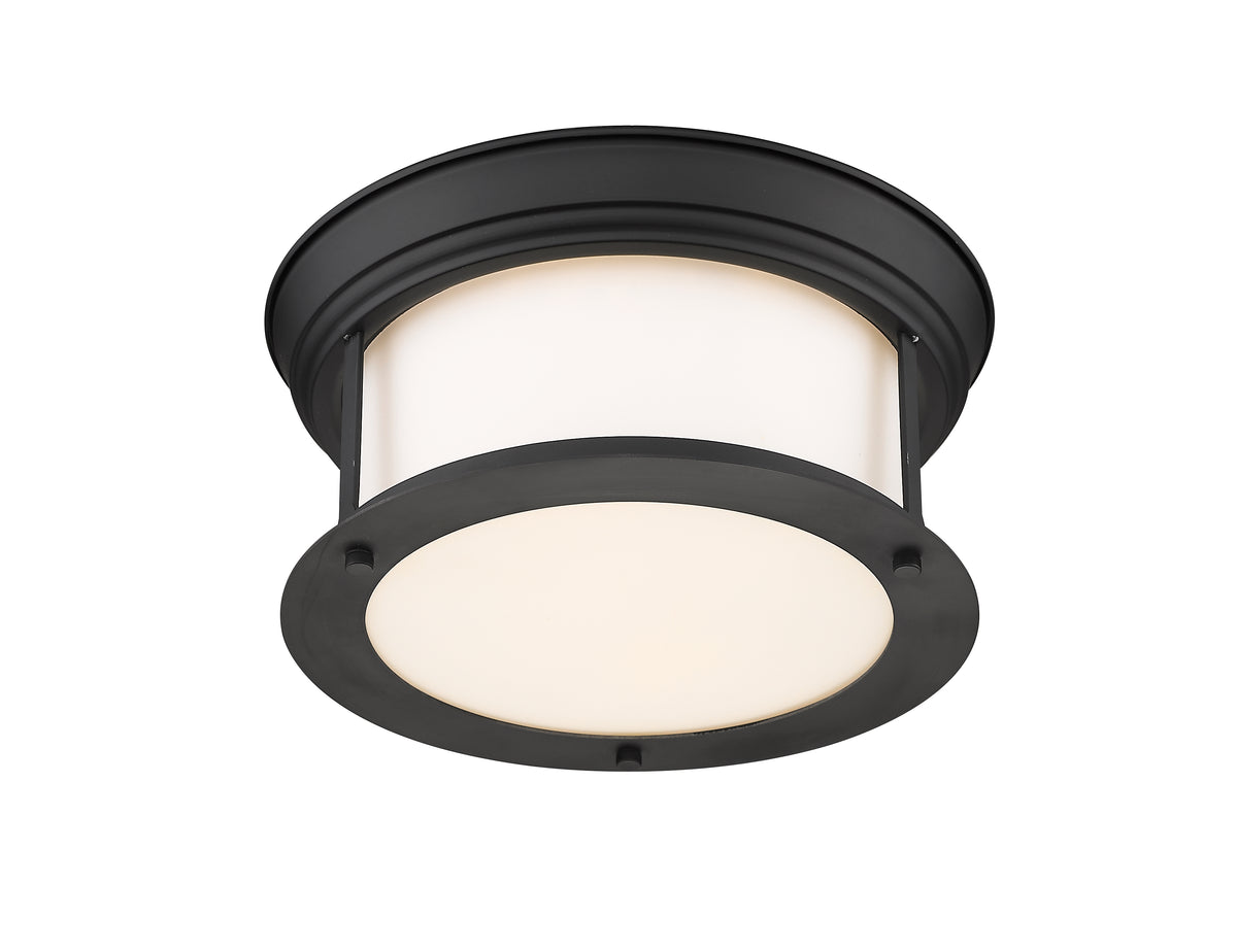 Plafonnier Sonna Noir mat, Opale mate, 11" – vue 5