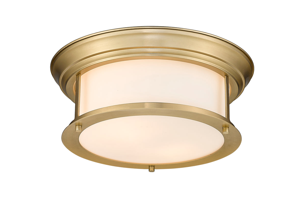 Plafonnier Sonna Laiton patrimoine, Opale mate, 13 1/2" – vue 5