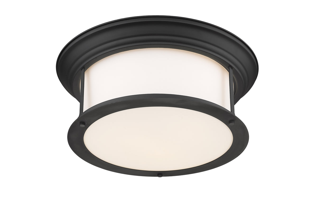 Plafonnier Sonna Noir mat, Opale mate, 15 1/2" – vue 5