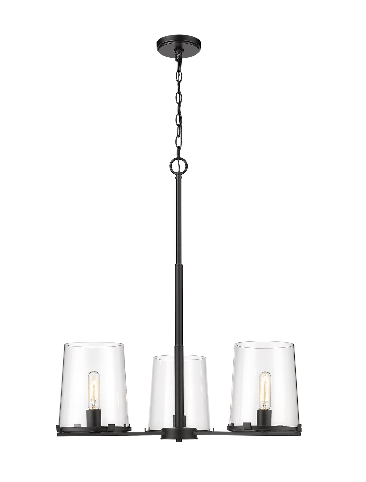 Lustre Callista Noir mat, 28" – vue 4
