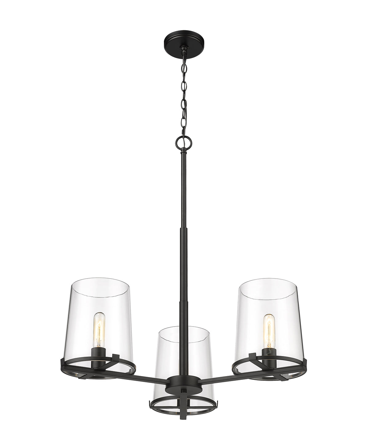 Lustre Callista Noir mat, 28" – vue 5