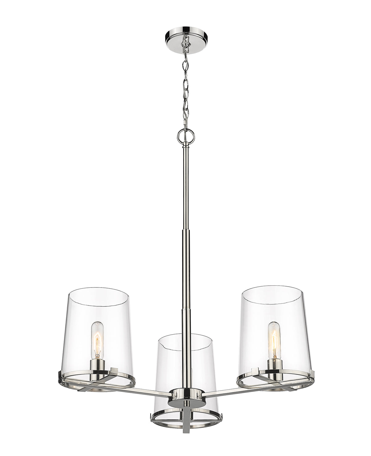 Lustre Callista Nickel poli, 28" – vue 5