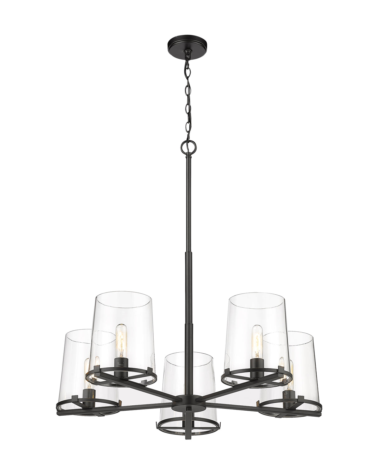 Lustre Callista Noir mat, 33" – vue 5