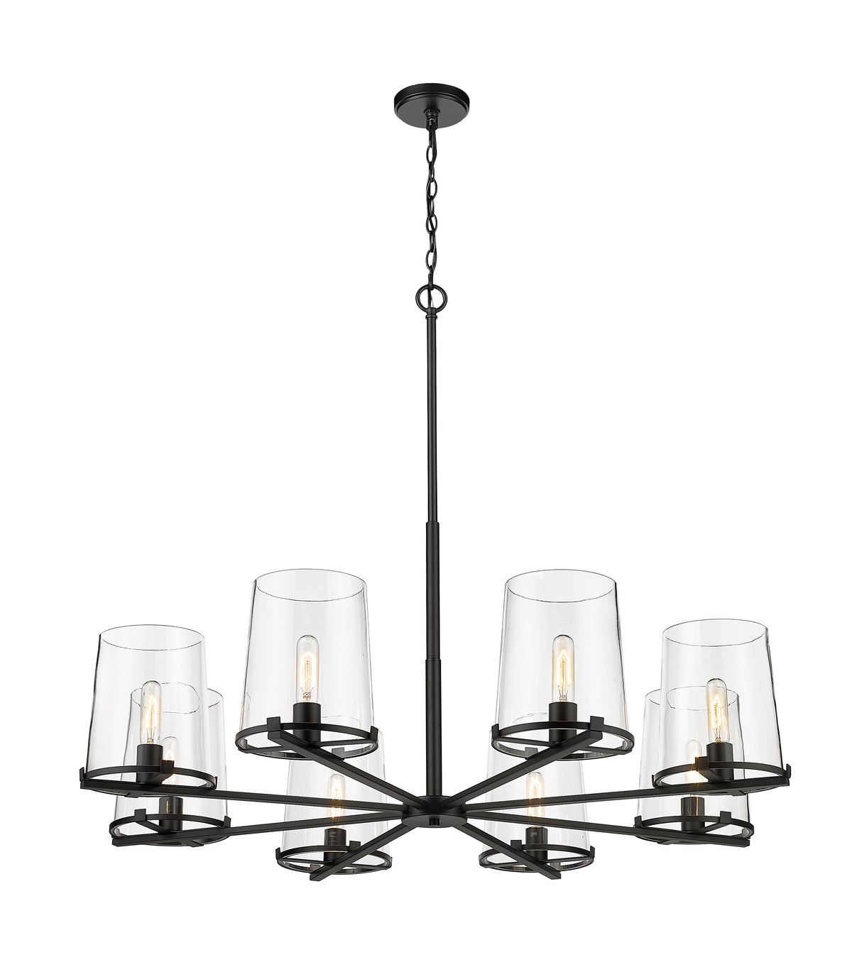 Lustre Callista Noir mat, 44" – vue 5