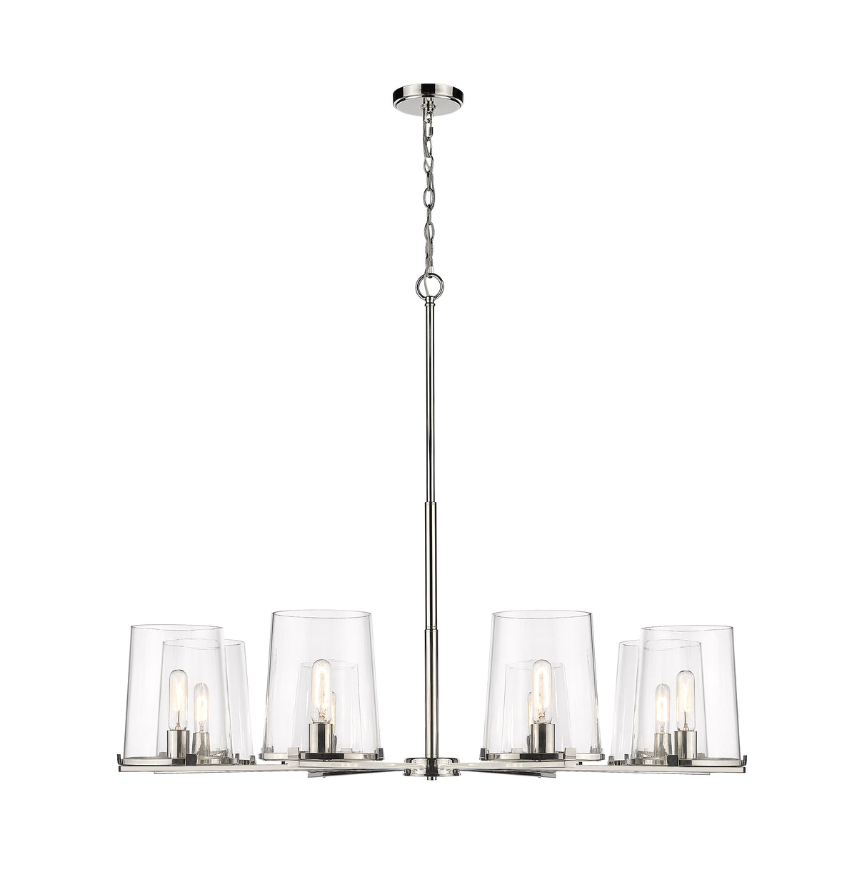 Lustre Callista Nickel poli, 44" – vue 4