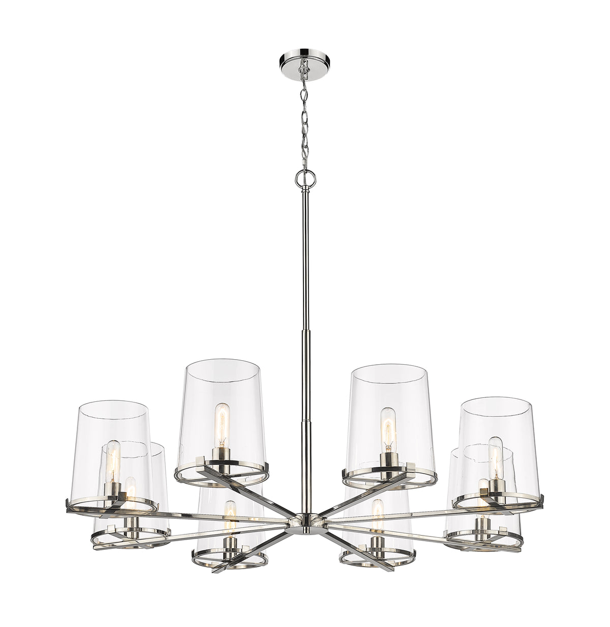Lustre Callista Nickel poli, 44" – vue 5