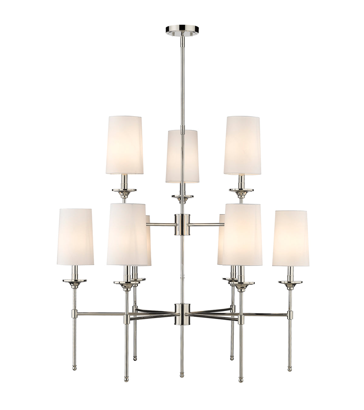 Lustre Emily Nickel poli, nombre ampoules 9 – vue 4