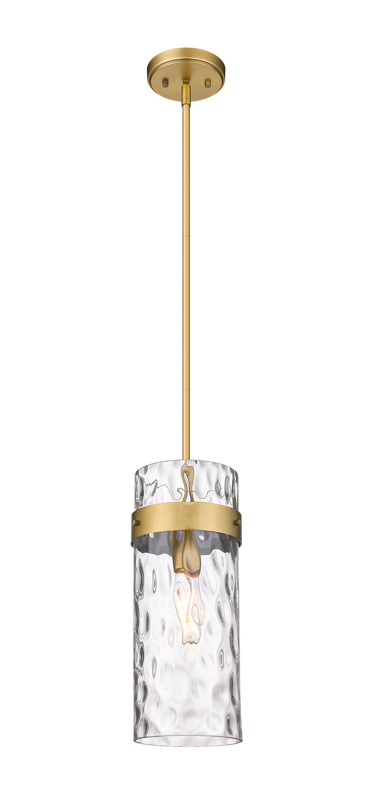 Mini-suspension Fontaine Tige, Laiton frotté, 6 1/2" – vue 4