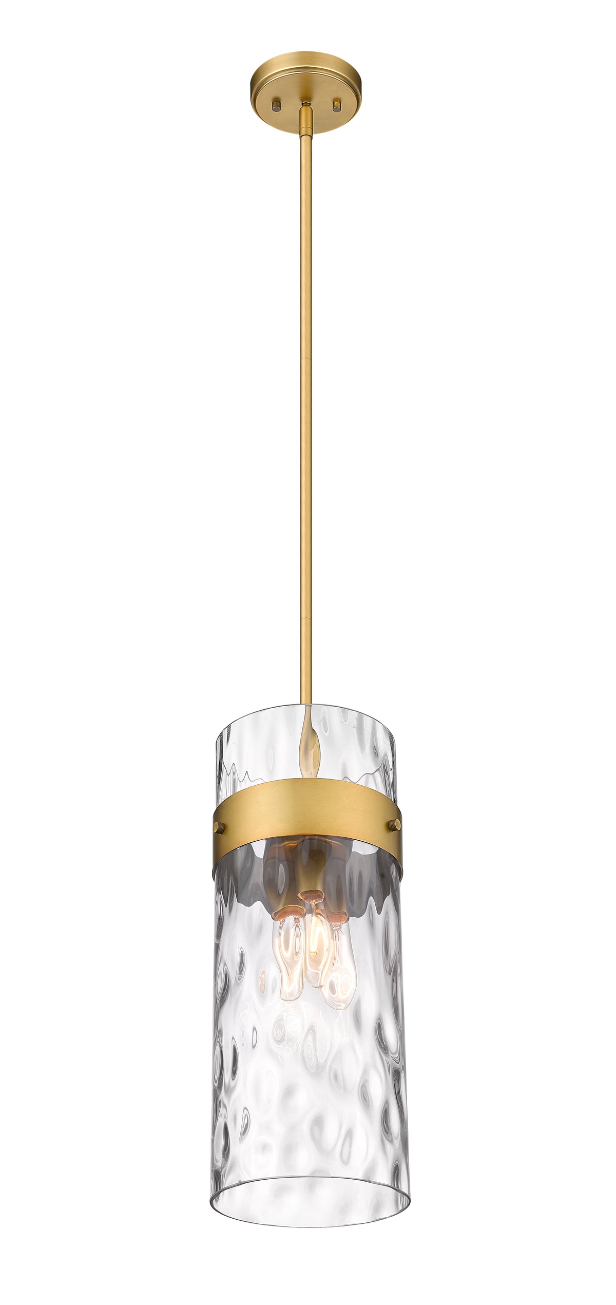 Mini-suspension Fontaine Tige, Laiton frotté, 9" – vue 5