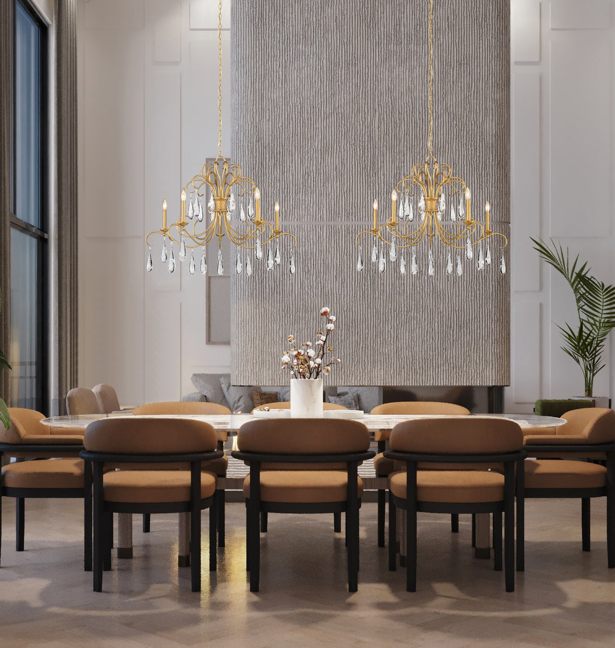 Lustre Amara Or doré, 38" – vue 2