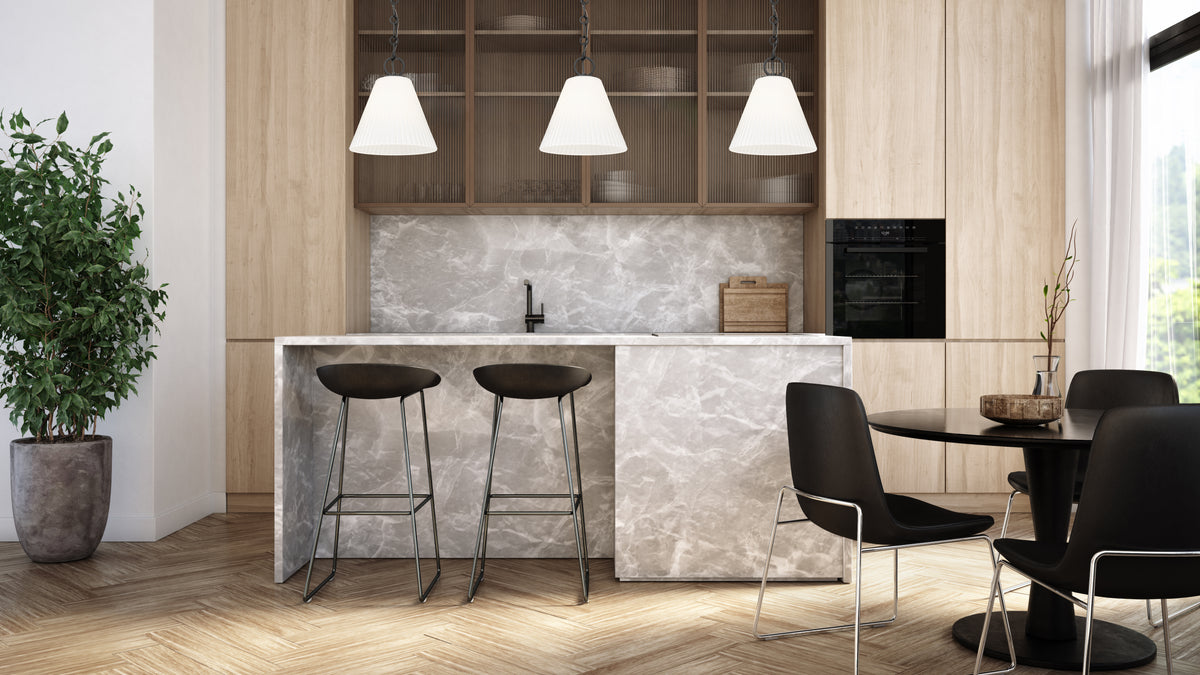 Mini-suspension Alaric Noir mat – vue 3