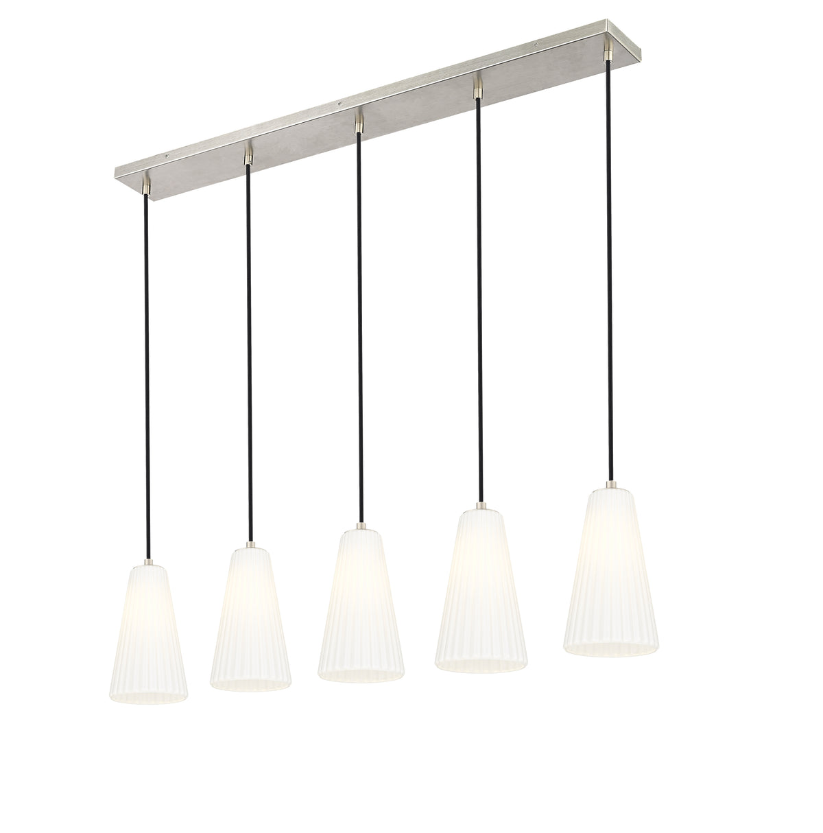 Suspension linéaire multiple Farrell Nickel brossé, 6", nombre ampoules 5 – vue 5