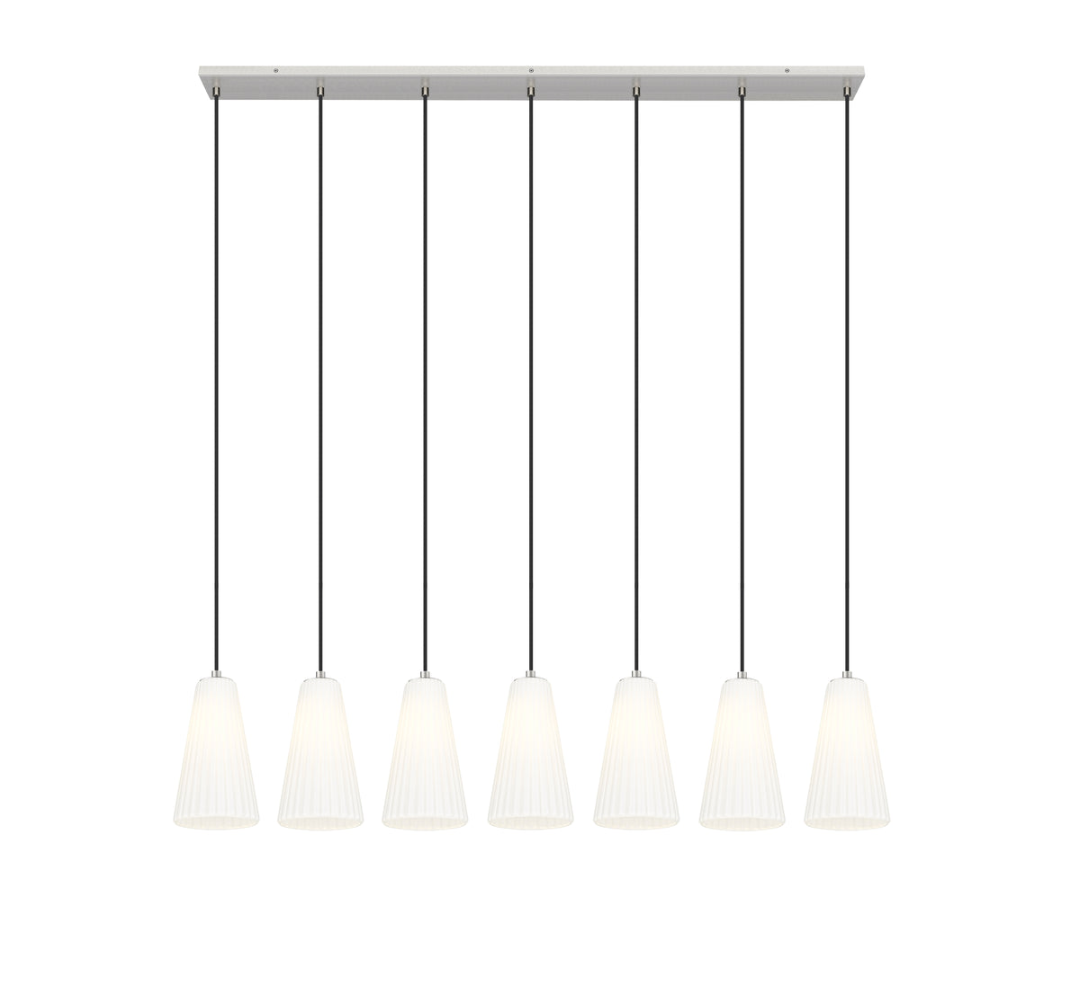 Suspension linéaire multiple Farrell Nickel brossé, 6", nombre ampoules 7 – vue 4