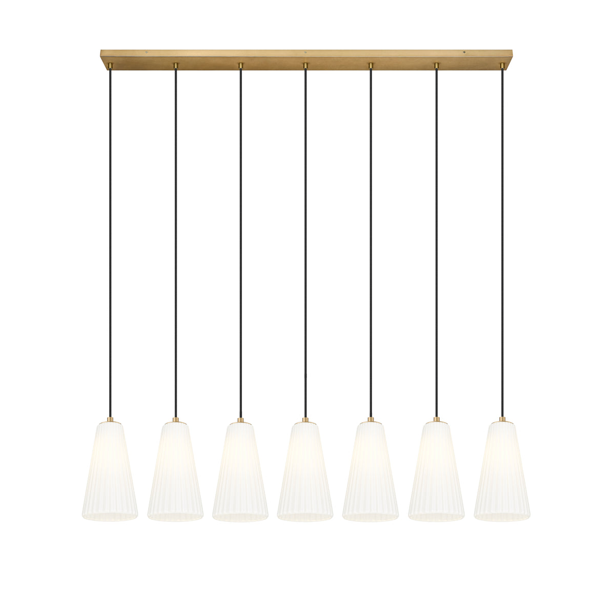 Suspension linéaire multiple Farrell Or moderne, 6", nombre ampoules 7 – vue 4