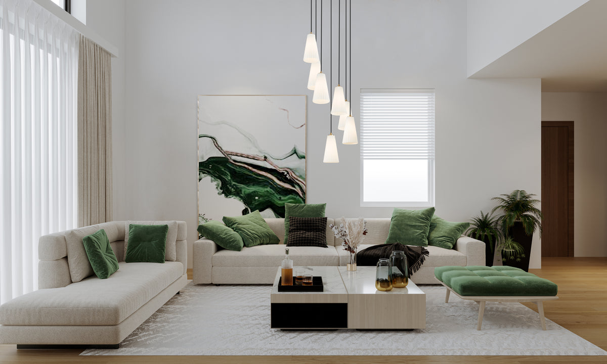 Lustre Farrell Or moderne, 18", 11" – vue 3