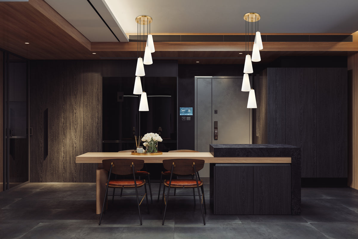 Lustre Farrell Or moderne, 12", 13 3/4" – vue 3
