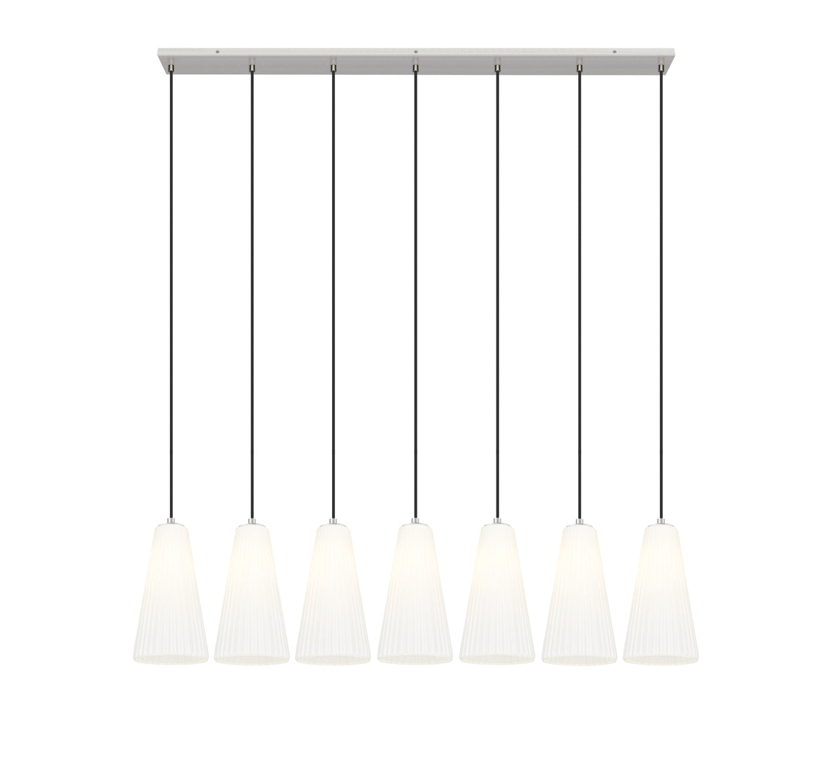 Suspension linéaire multiple Farrell Nickel brossé, 7 1/4", nombre ampoules 7 – vue 4