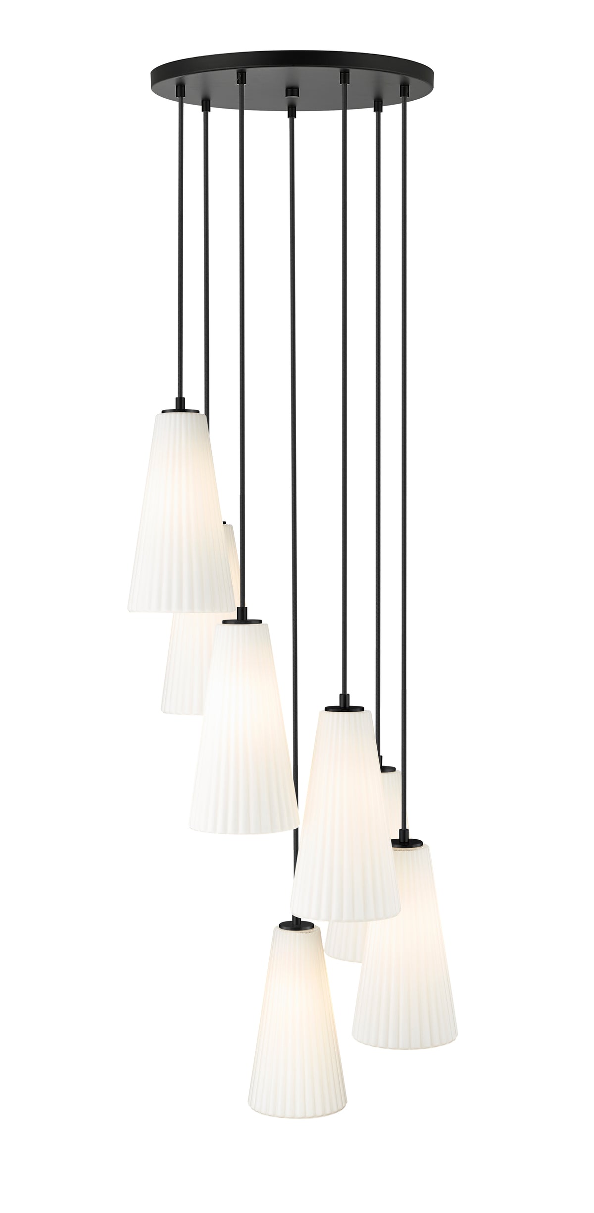 Lustre Farrell Noir mat, 18", 13 3/4" – vue 4