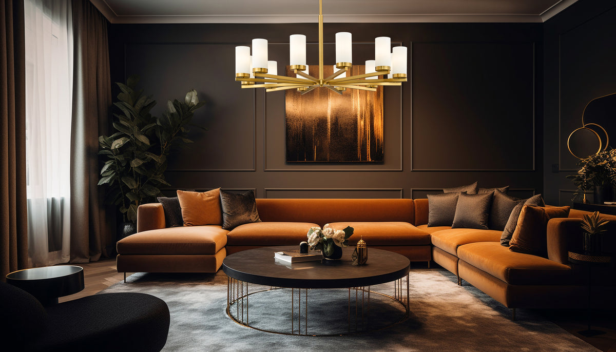 Lustre Danica Or moderne, 39" – vue 3