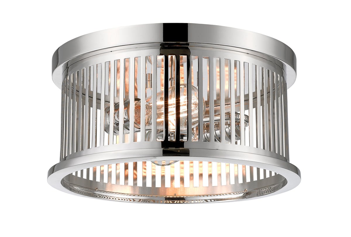 Plafonnier Camellia Nickel poli, 13 1/8" – vue 2
