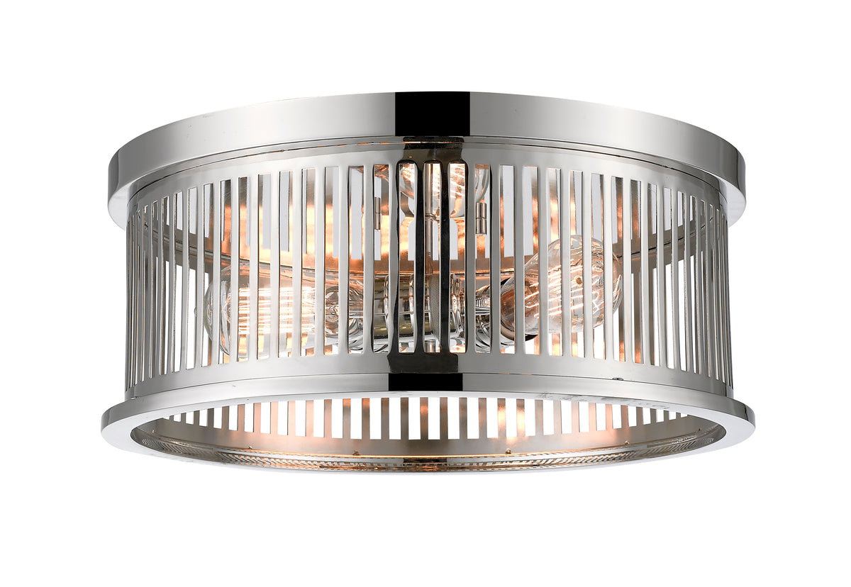 Plafonnier Camellia Nickel poli, 16" – vue 2