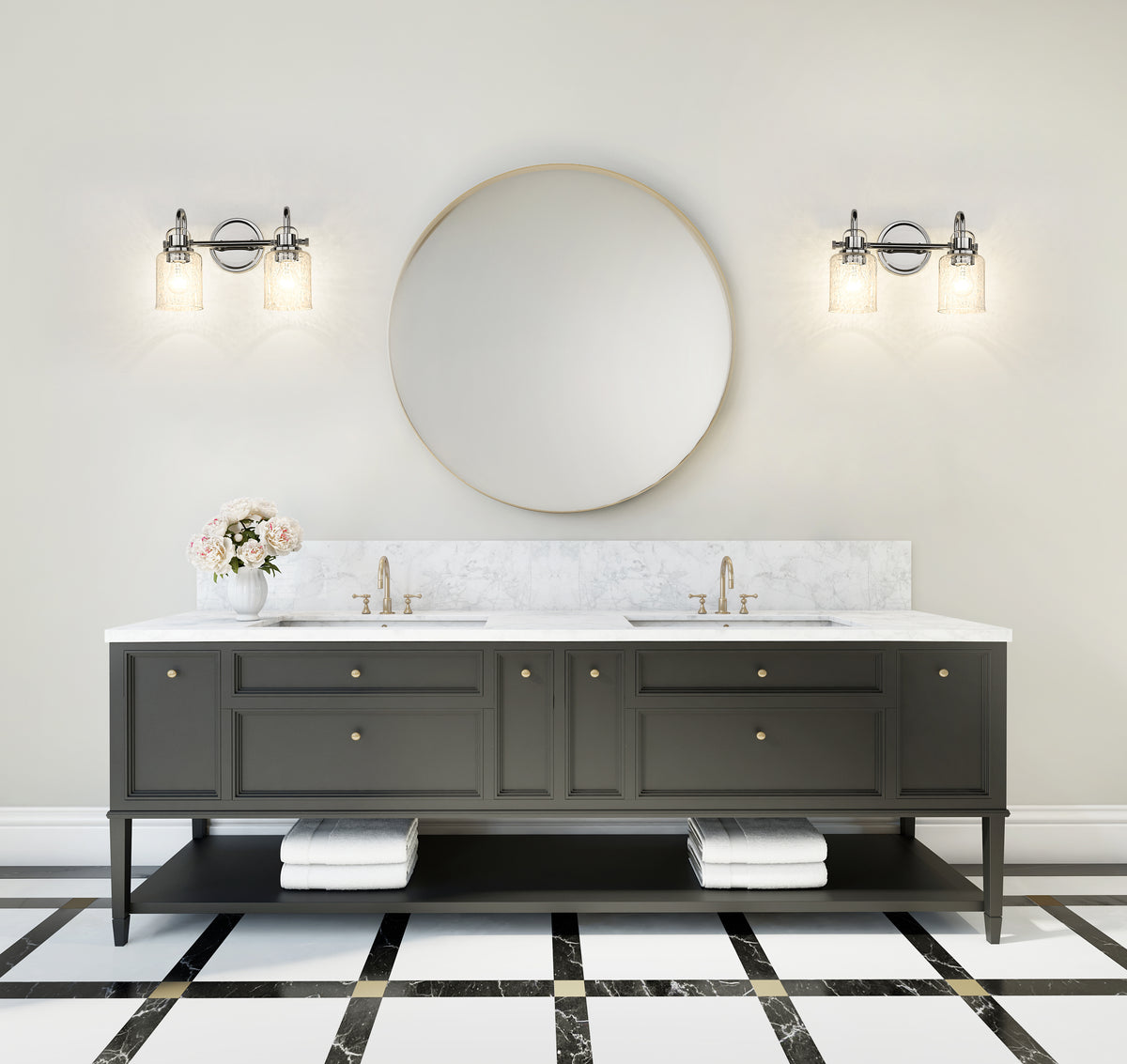 Luminaire de vanité Kinsley Chrome, 14 1/2" – vue 3