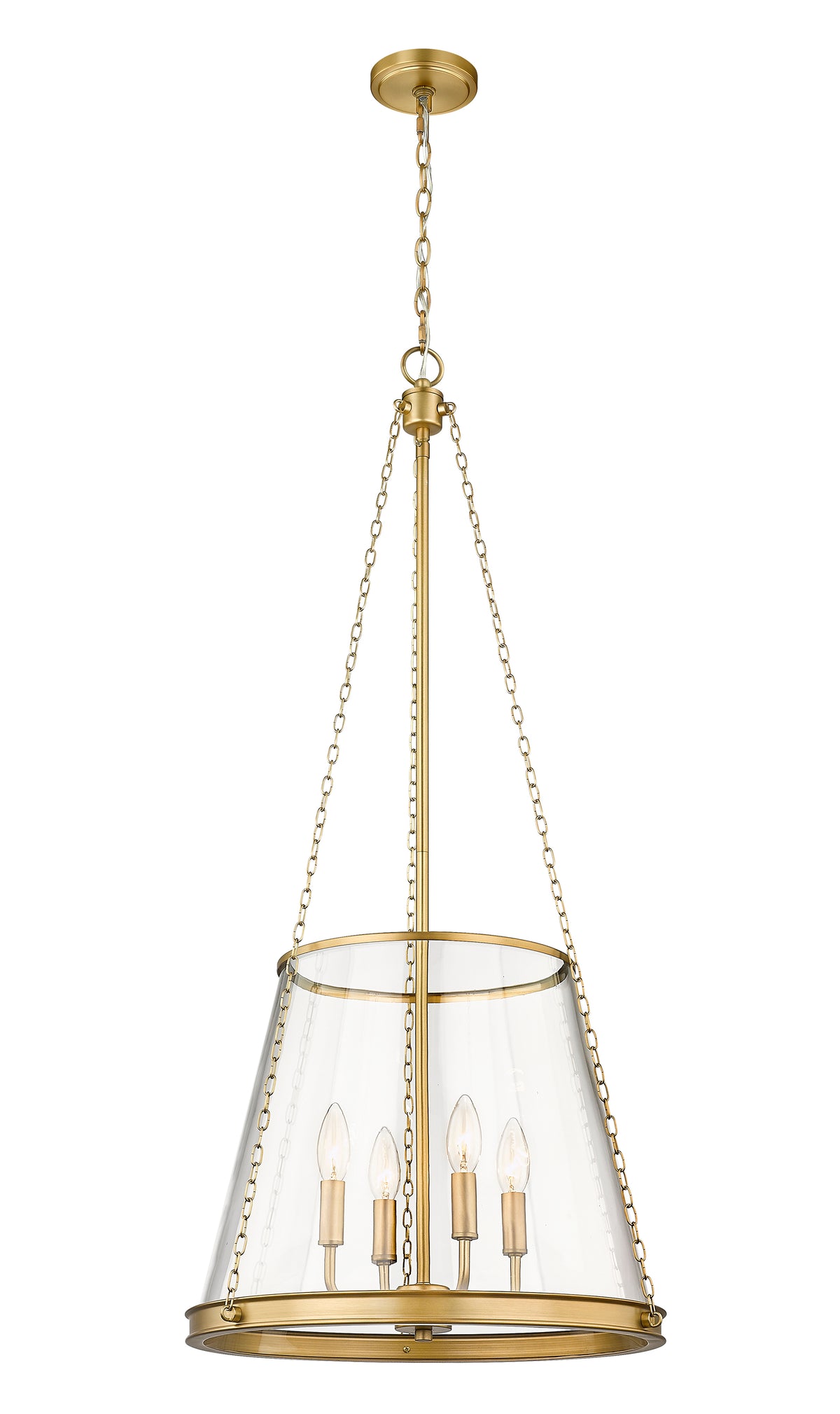 Lustre Prescott Laiton frotté, 18" – vue 5