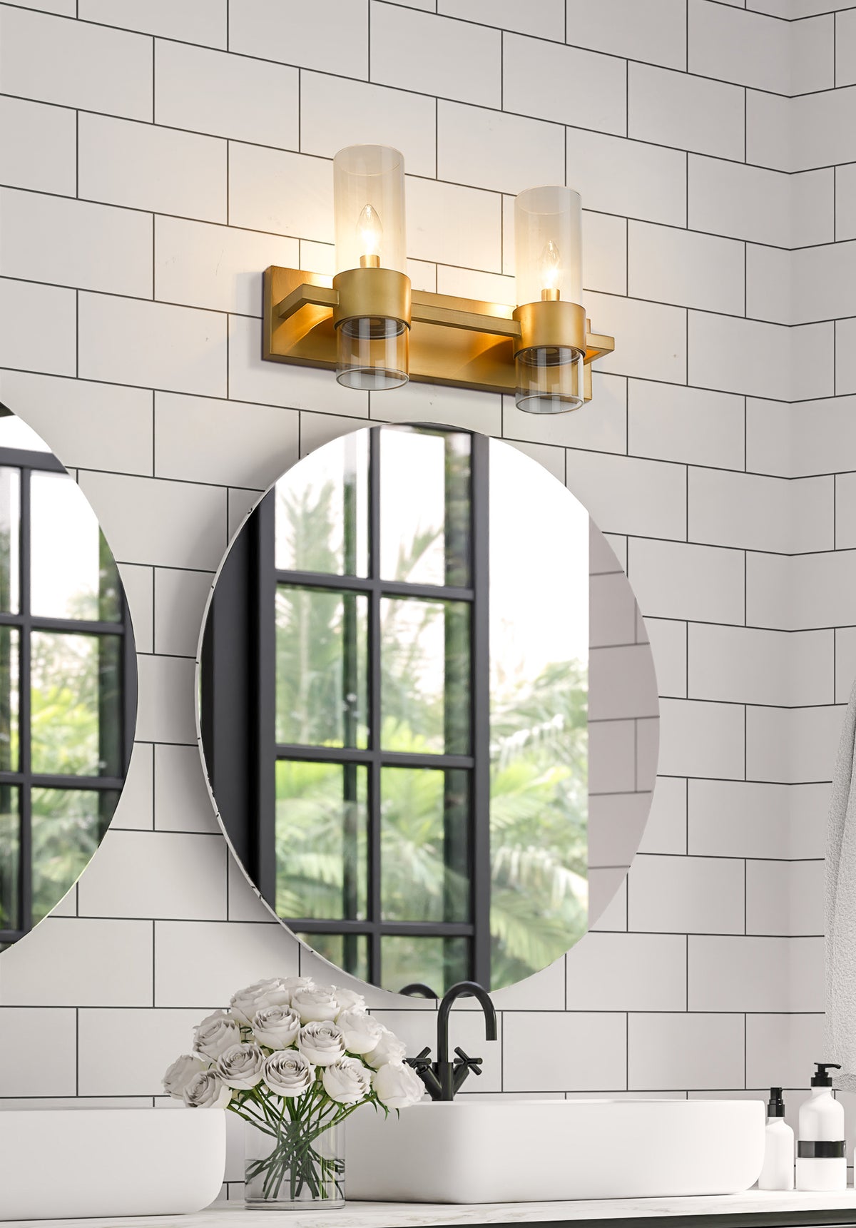 Luminaire de vanité Lawson Laiton frotté, 17" – vue 3