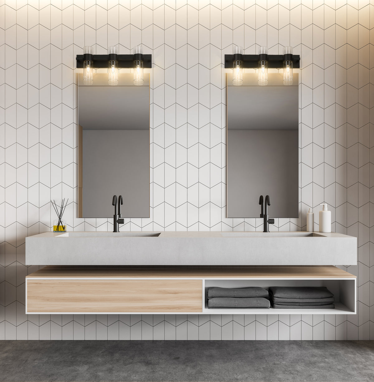 Luminaire de vanité Lawson Noir mat, 25" – vue 2
