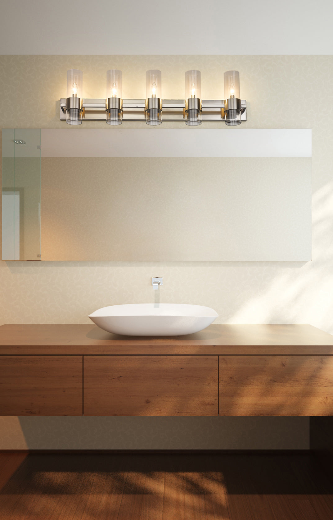 Luminaire de vanité Lawson Nickel brossé, 38" – vue 3